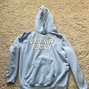Virginity Rocks Baby Blue Sweatshirt